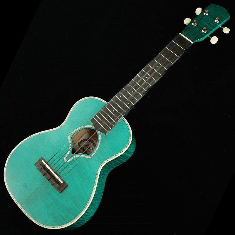 Leilani Concert Curly Maple Greenの画像